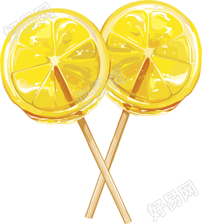 柠檬糖卡通素材
