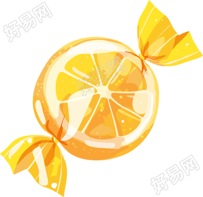 柠檬糖卡通插图