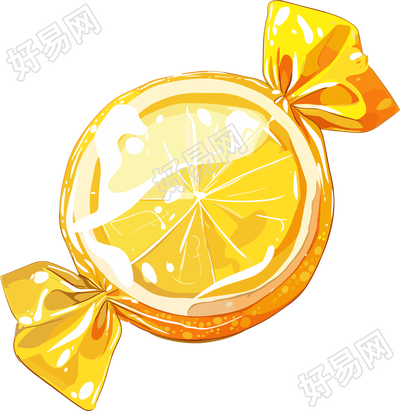柠檬糖插画设计素材