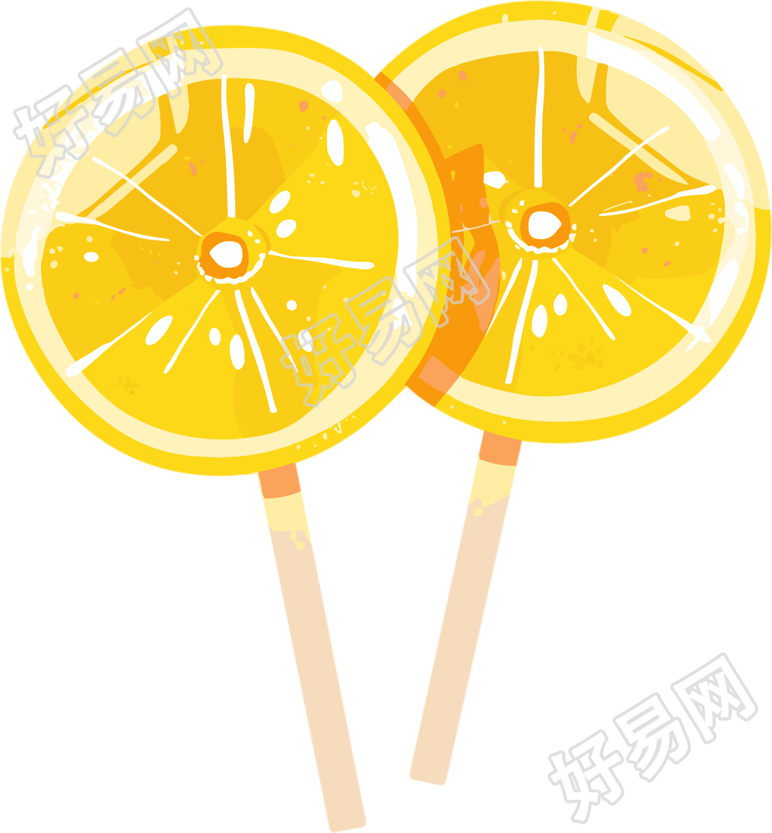 柠檬糖矢量图形素材
