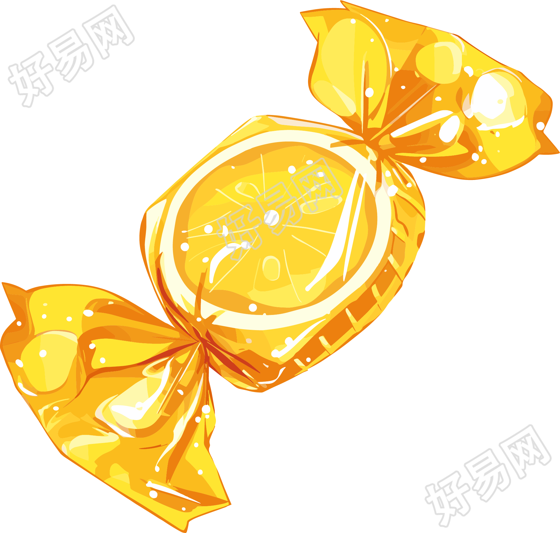 柠檬糖创意素材
