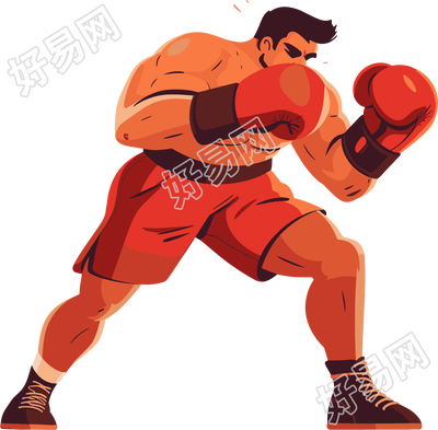 拳击运动员体育插图