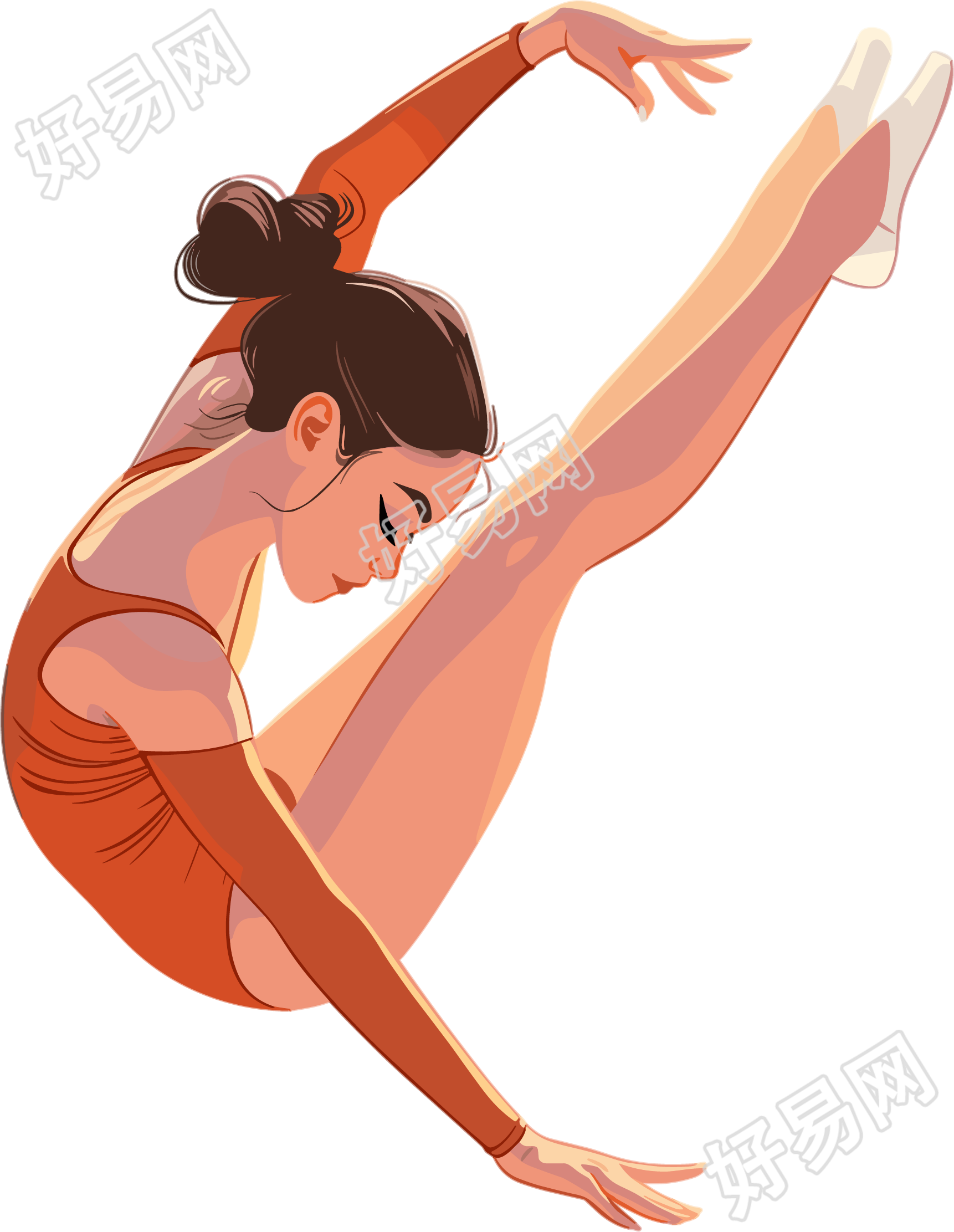艺术体操插画