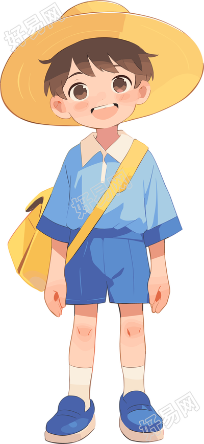 小学生旅游插图