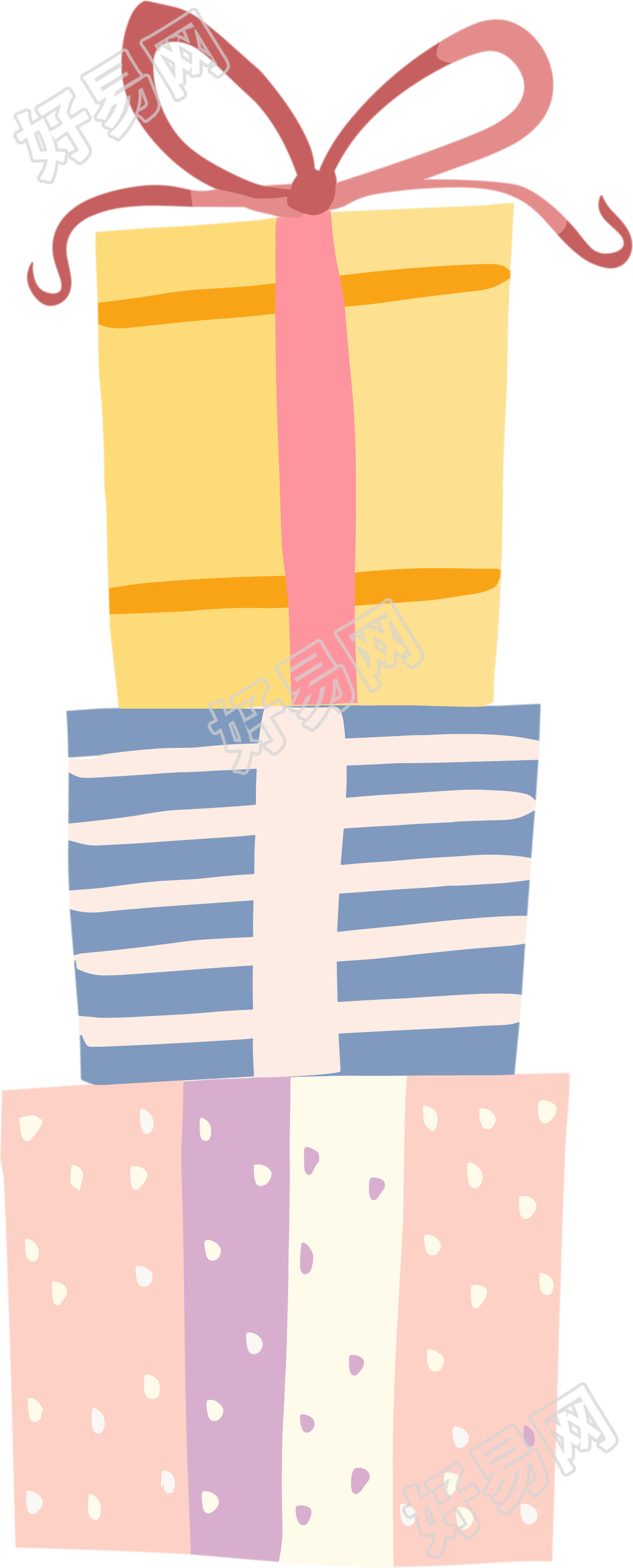 生日派对生日礼物插画
