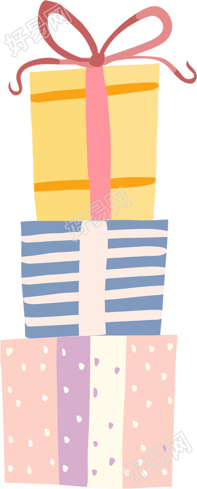 生日派对生日礼物插画