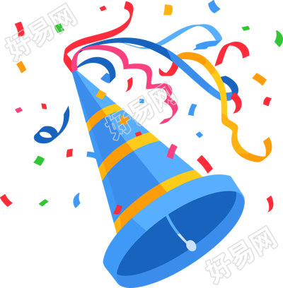 生日派对生日礼花素材