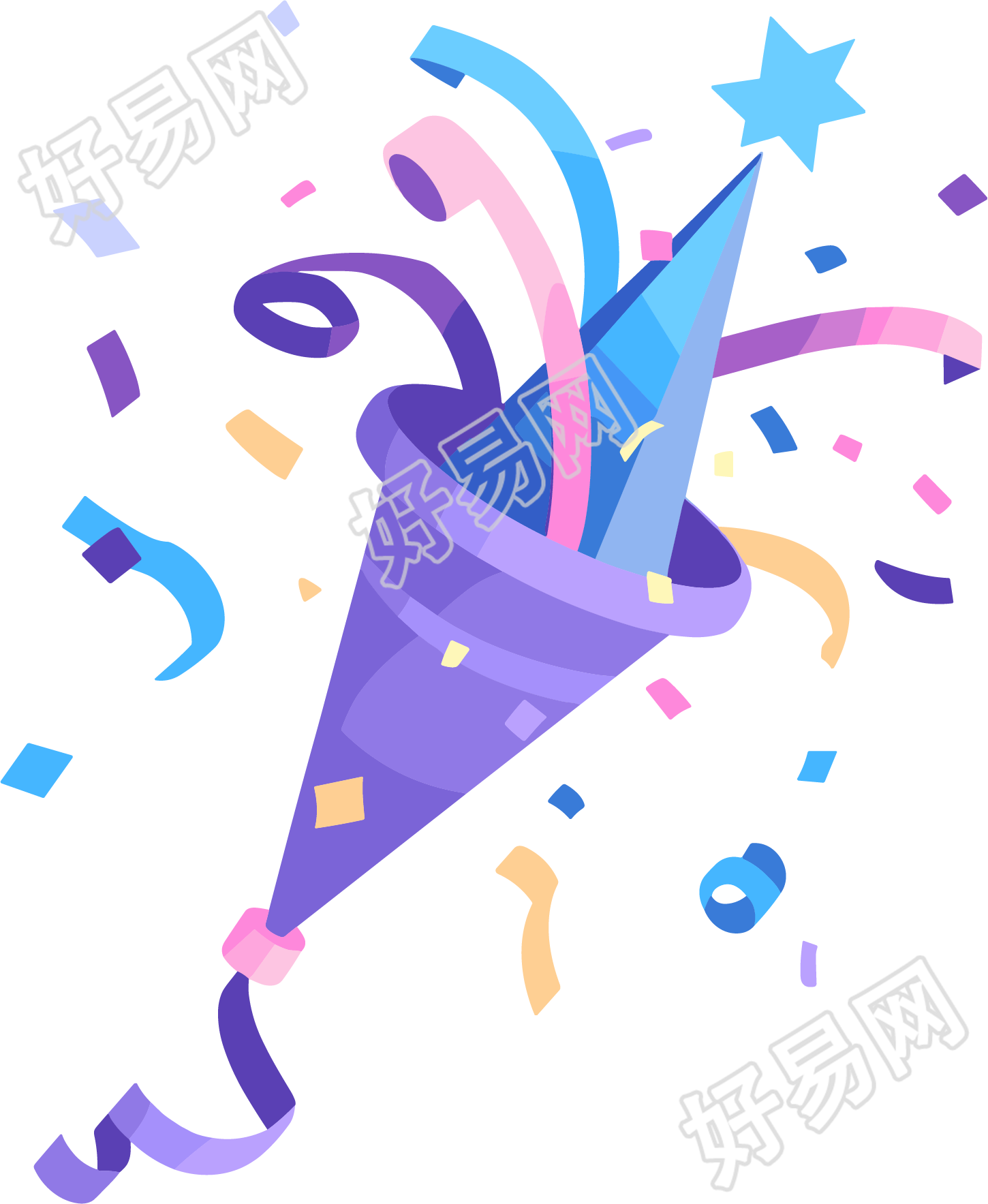 生日派对生日礼花插图