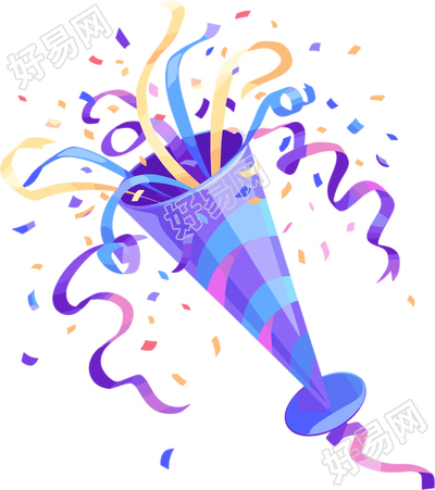 生日礼花可商用插画