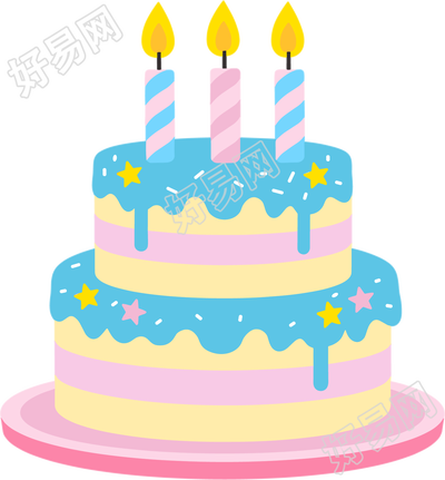 生日蛋糕卡通插图