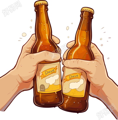 啤酒瓶透明背景插图