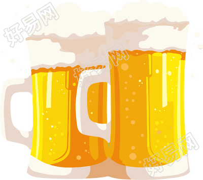 啤酒节啤酒插画