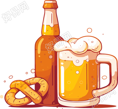 啤酒节啤酒图形素材