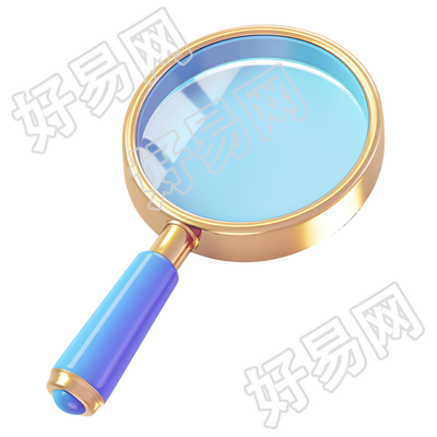 3D放大镜矢量素材