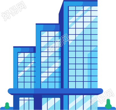现代建筑插画