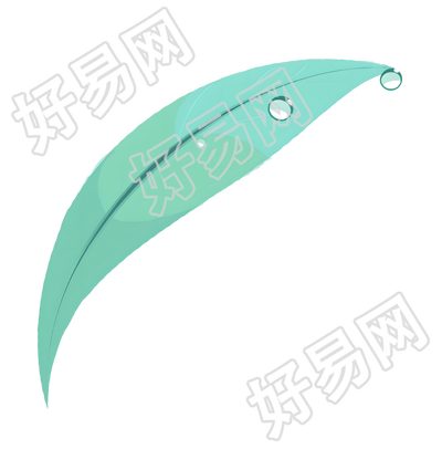 叶片露水插画