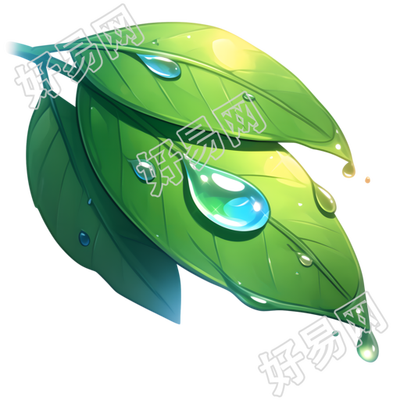 叶片露水素材