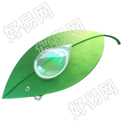 叶片露水透明背景元素
