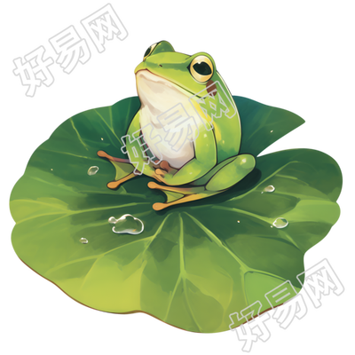 小青蛙荷叶露水元素