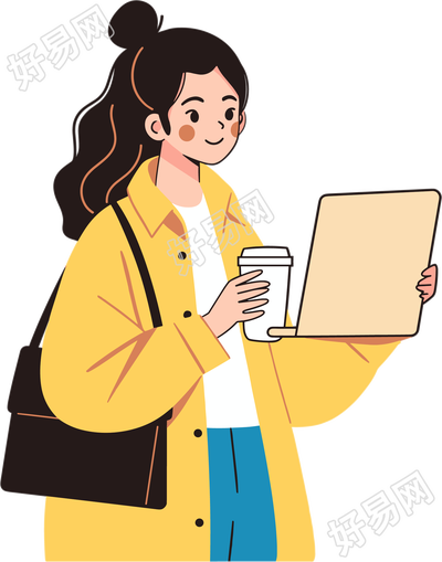 卡通人物招聘插图