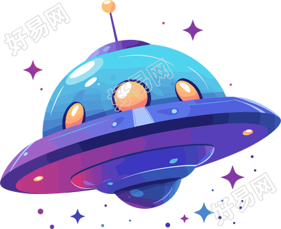 飞船插画素材