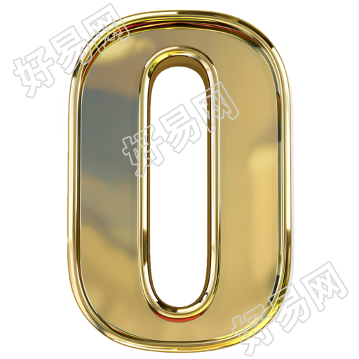 数字0金属风插图