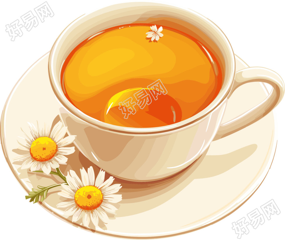菊花茶透明背景素材