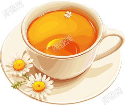 菊花茶透明背景素材