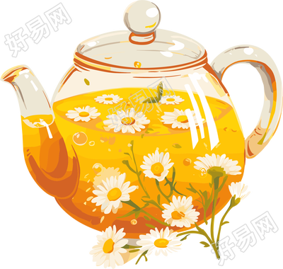 菊花茶商业设计素材