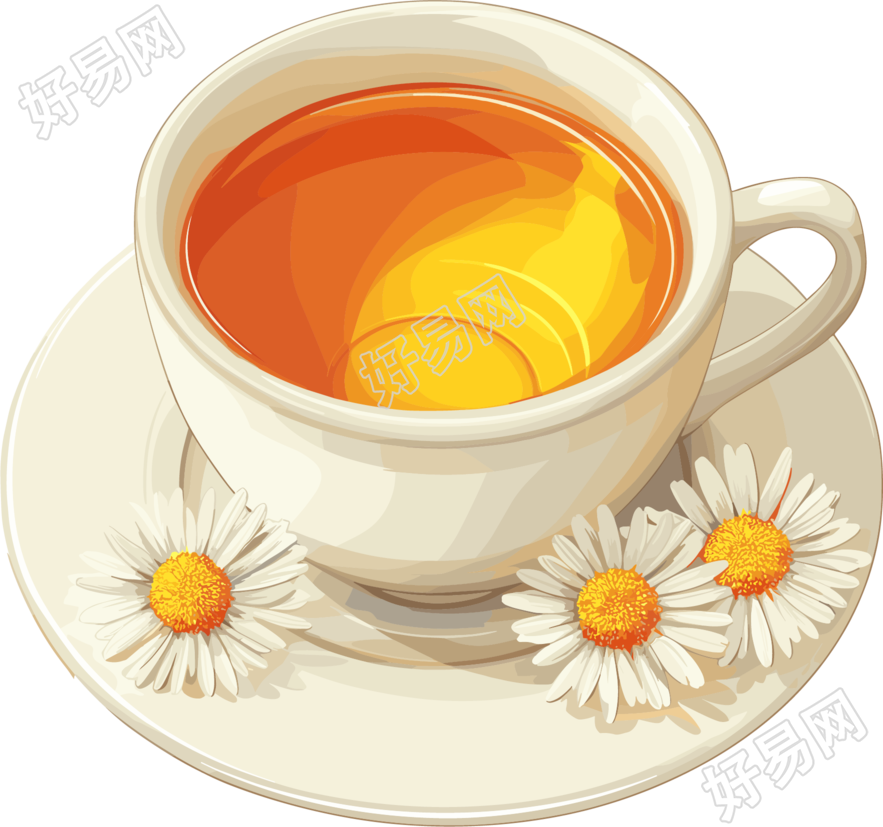 菊花茶简约插图