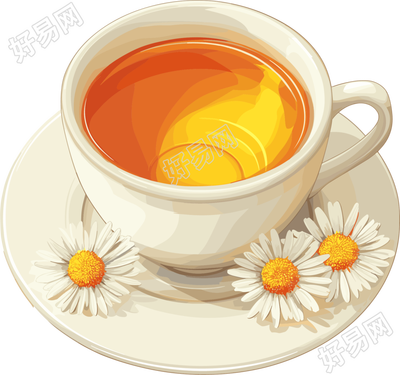 菊花茶简约插图