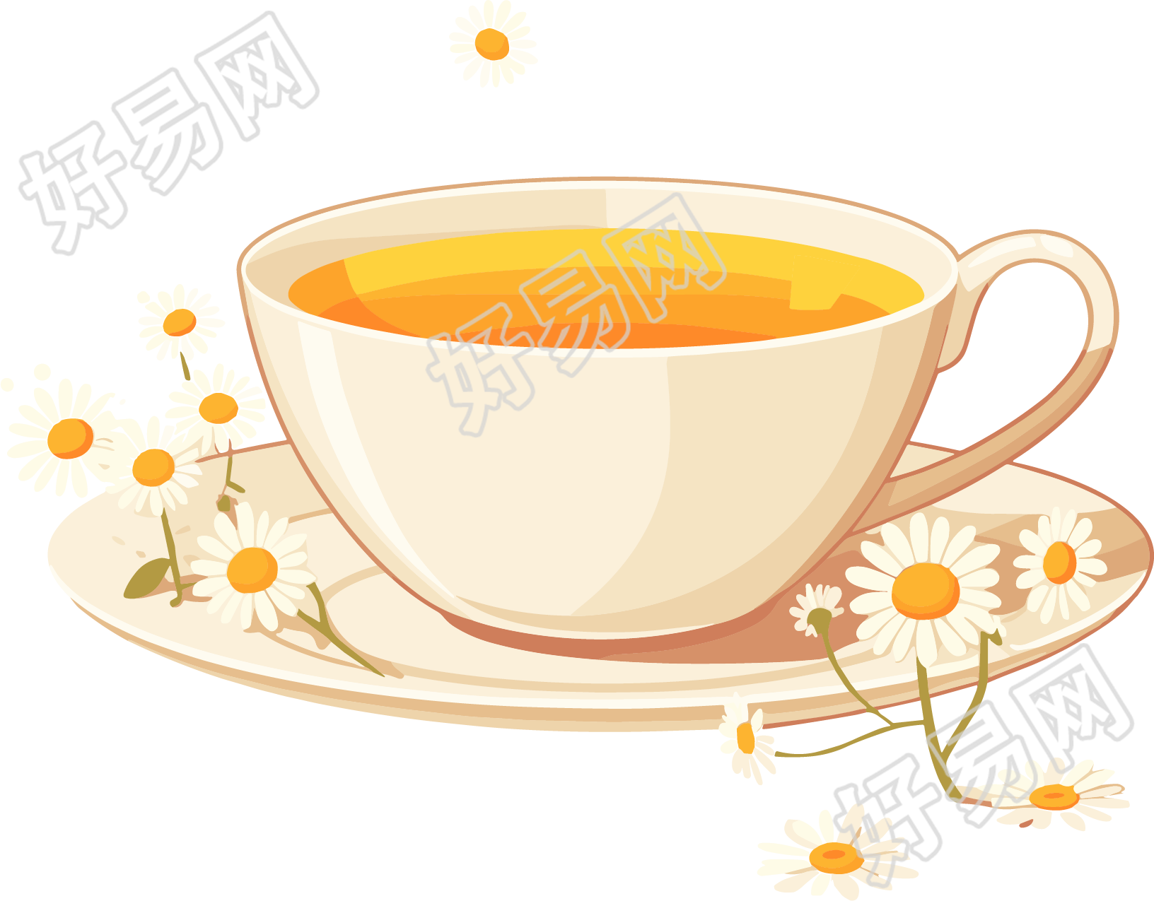 菊花茶高清图形素材
