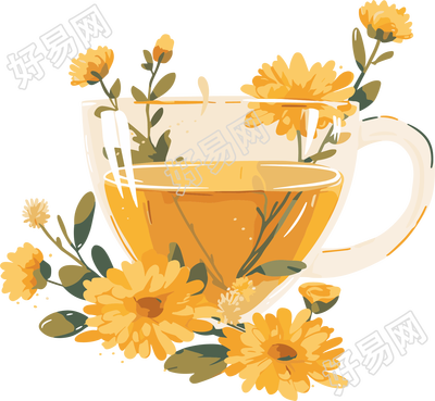 菊花茶茶杯插图