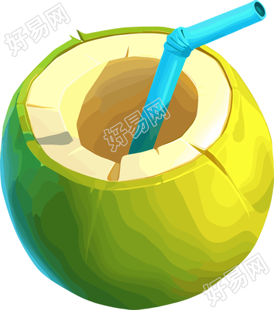 椰汁商用插图