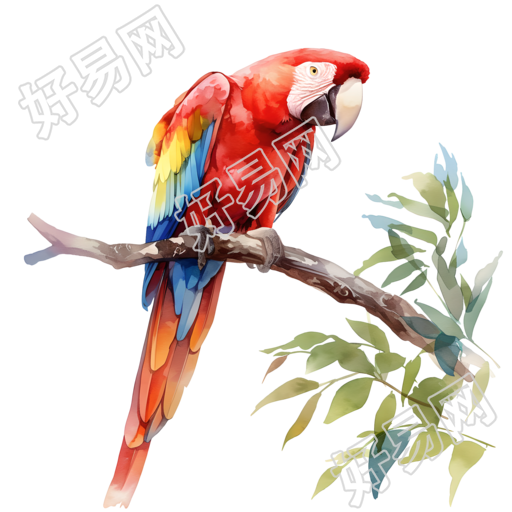 水彩鸟矢量元素
