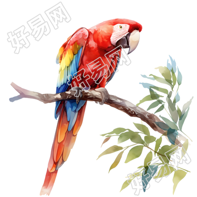 水彩鸟矢量元素