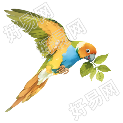 水彩鸟可商用素材
