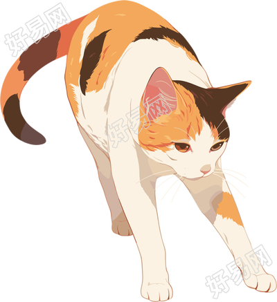 日系猫咪插图