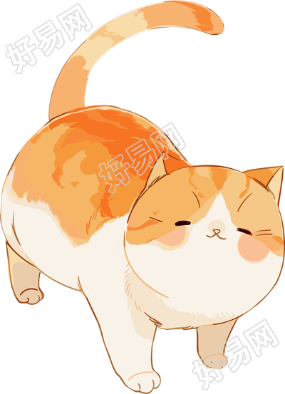 日系猫咪卡通元素