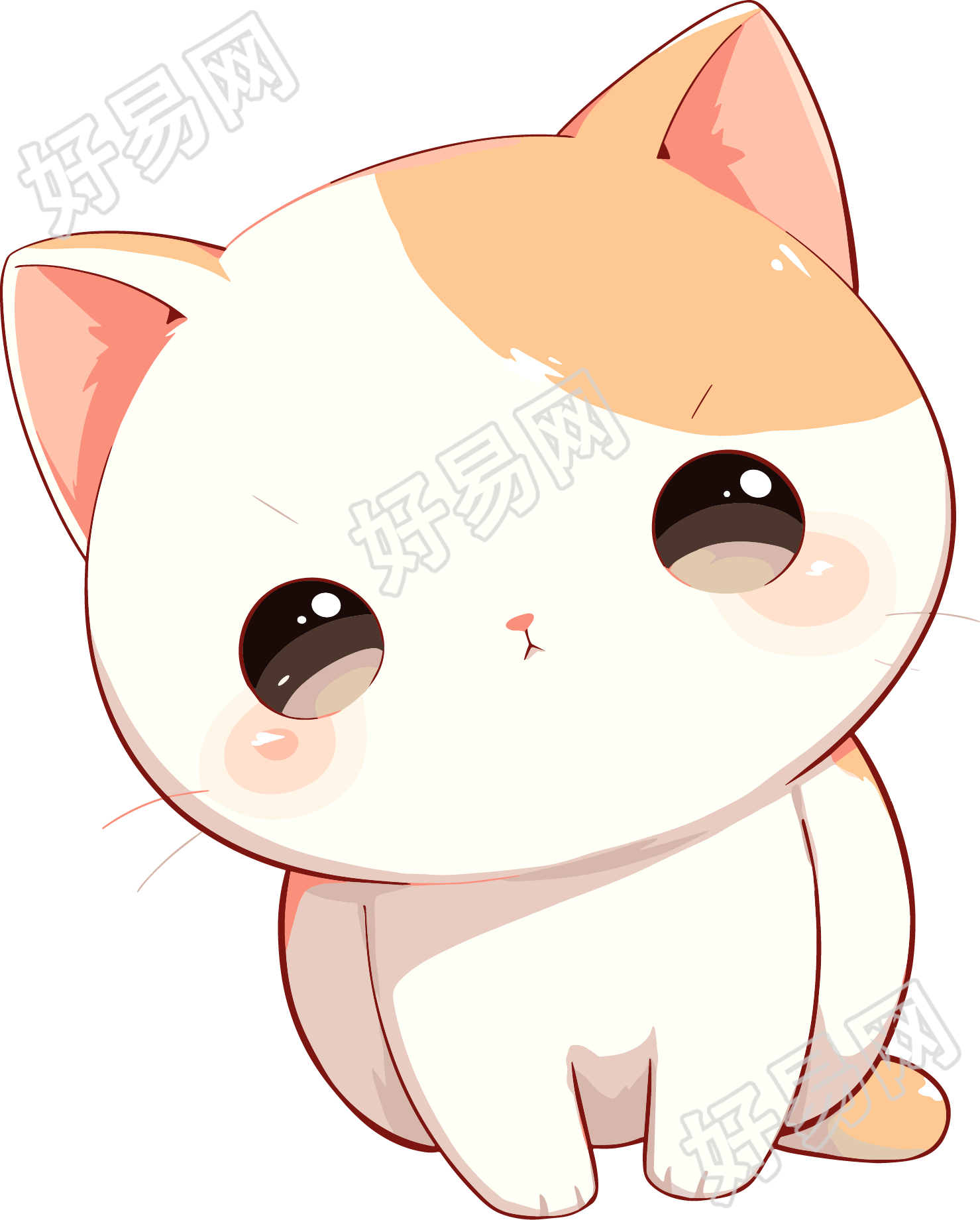 日系猫咪卡通插画