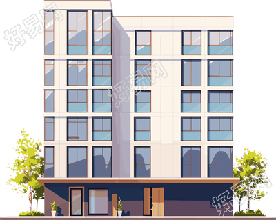 建筑可商用插画
