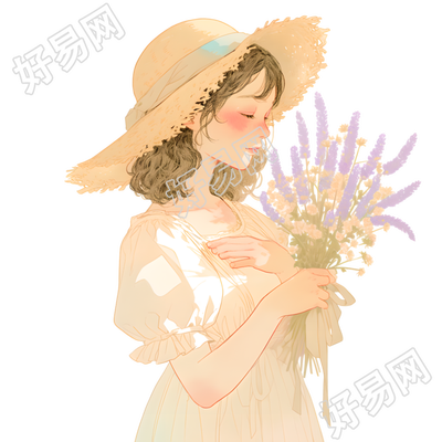 森系女孩素材
