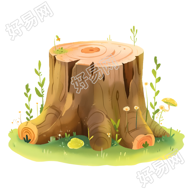 森系树桩元素