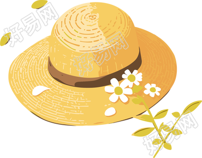 森系草帽元素