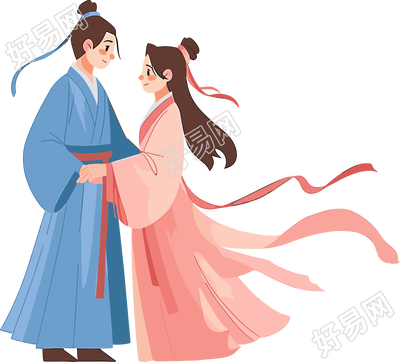 七夕牛郎织女元素
