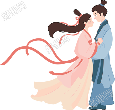 七夕牛郎织女素材