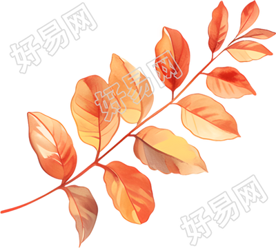 立秋树叶元素