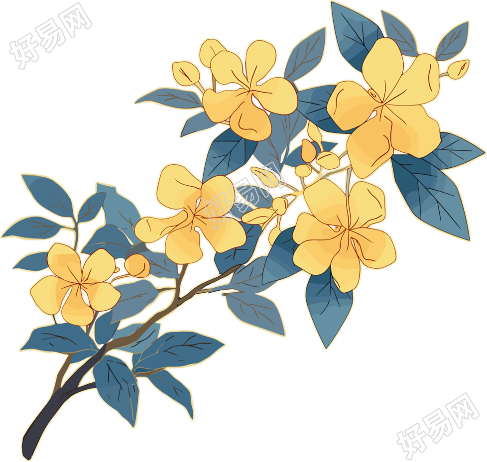 立秋桂花元素