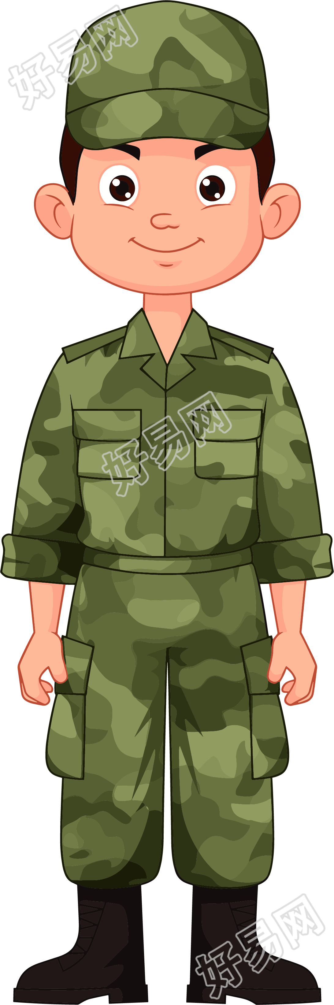 学生军训元素