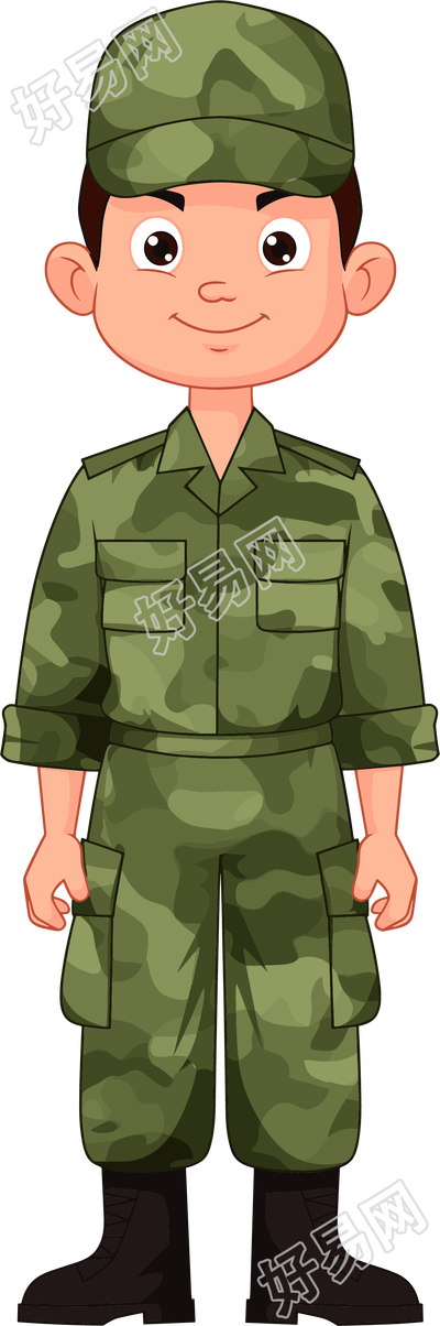 学生军训元素